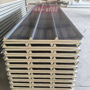 Panneaux sandwich en aluminium <span class=keywords><strong>de</strong></span> couleur Protection contre la corrosion PIR <span class=keywords><strong>Panneau</strong></span> sandwich en <span class=keywords><strong>laine</strong></span> <span class=keywords><strong>de</strong></span> <span class=keywords><strong>roche</strong></span> PU - Product Image 1