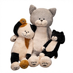 Peluche Giapponese Super Morbido a Forma di Gatto Jimmy, Simpatico Gatto <span class=keywords><strong>Siamese</strong></span> con Faccia Divertente, <span class=keywords><strong>Regalo</strong></span> <span class=keywords><strong>in</strong></span> Cotone PP - Product Image 1