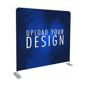 Quick Setup Portable Tension Fabric Display Stand Custom Printed Eco-Friendly Polyester Backdrop for Trade Show Advertising - Product Image 1