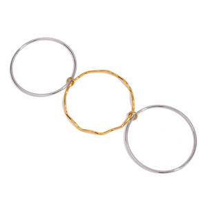 Multi-Ring Bangle Titanium Steel Stackable Wave Design For Women Gift Jewelry - Product Image 5
