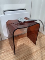 Tabouret multifonctionnel autoportant moderne en acrylique écologique pour la maison, la douche, le changement de chaussures et la relaxation