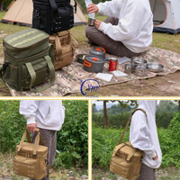 Sac isotherme tactique Molle YUEMAI pour le camping, la pêche et la randonnée, noir, kaki, vert, grande capacité, vente en gros