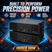 Amplificateur audio F-2500 500W 8 Ohm, configuration flexible avec sortie stable pour le divertissement à domicile et la scène