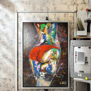Custom <strong>Printed</strong> Sexy Nude Female Buttocks Graffiti Canvas Painting Abstract <strong>Portrait</strong> Wall Art Poster for Bedroom Decorative Oil - Product Image 3