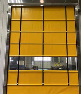 Porte industrielle élévatrice flexible Porte roulante automatique rapide en <span class=keywords><strong>PVC</strong></span> Portes empilables industrielles à grande vitesse pour entrepôt d'usine - Product Image 5