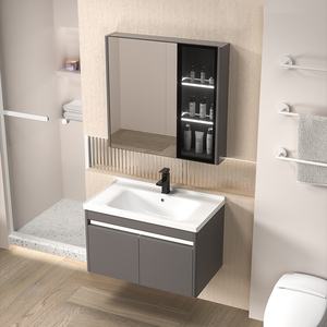 Tocador de <span class=keywords><strong>baño</strong></span> flotante de 24 pulgadas, tocador moderno con espejo de <span class=keywords><strong>baño</strong></span> con lavabo - Product Image 4