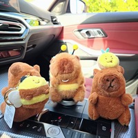 Porte-clés en peluche Feiya Otter Fleece Bee Capybara avec ailes vibrantes, jouets en peluche, petits cadeaux d'Halloween, poupées pour machine à griffes