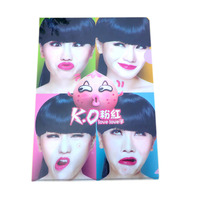 Vente en gros PP dossier en plastique transparent poche dossier de fichiers A4 personnalisé pp L forme pour dossier de fichiers pour l'école