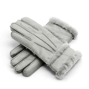 Gants en cuir uni d'hiver Mitaines Hommes Décontractés Respirants Écologiques Imperméables 100% cuir véritable Service OEM personnalisable - Product Image 1