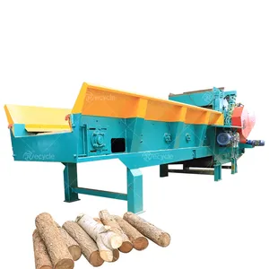 Astilladora de madera de rama de árbol, máquina trituradora de madera, astilladora de madera móvil