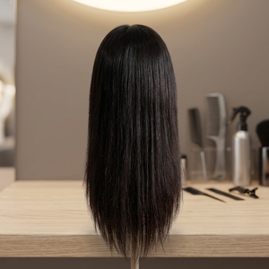 Perruque indienne en cheveux Remy naturels, couleur naturelle, 20 pouces, qualité supérieure, double trame, extension de cheveux humains vierges TYAGI - Product Image 3