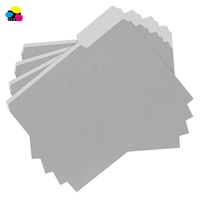 Carpeta de Archivo de Papel Manila Gris de 11 Pt, Resistente, para Oficina, con Pestaña de 1/3, Tamaño Carta (8.5 x 11 Pulgadas), Impresión UV