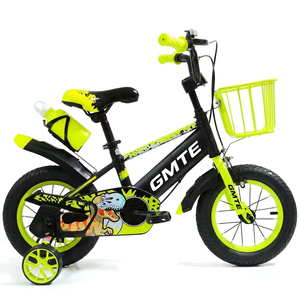 Bicicleta Infantil WS Factory con Cuadro de Acero, Canasta, Portabotellas, Ruedas de Entrenamiento, Bicicleta de Una Velocidad para Niños de 3 a 8 Años - Product Image 2