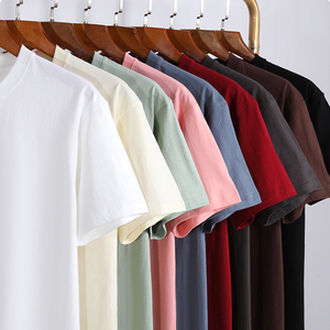 T-shirt pour homme de haute qualité 100% <span class=keywords><strong>coton</strong></span>, 220 grammes, coupe courte, surdimensionné, imprimé ou uni, vente en gros, personnalisable, pour jeunes - Product Image 5