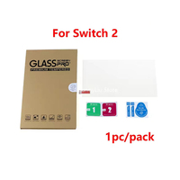 Protection d'écran en verre trempé pour Switch 2, anti-rayures, transparente, HD, film protecteur d'écran pour console Switch 2