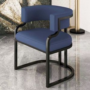 Chaise de salle à manger moderne en métal de luxe pour hôtel, bureau, salon de beauté, réception, pour les clients de salon de manucure, application de maquillage - Product Image 4