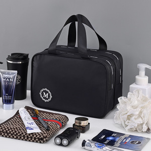 Bolsa de Aseo para Hombre de Doble Capa con Separación para Artículos Secos y Húmedos, Bolsa de Viaje Impermeable de Gran Capacidad, Portátil y Premium - Product Image 2