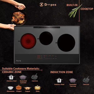 Doopen Built-In Electric <b>Cooktop</b> 3 Burner Safety Assurance Induction Stove - Product Image 4