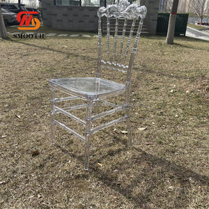 LISSE vente en gros Transparent Offre Spéciale clair chaise royale chaise de mariage en métal pour salon bureau à domicile luxueux européen - Product Image 2