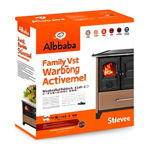 8kW Cucina Legna สำหรับครอบครัว VST Caramello 5 Stelle (96,4x64,2x85,3ซม.) - Product Image 2