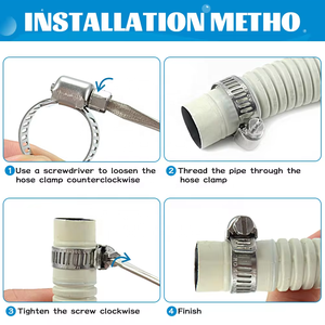แคลมป์คล้องคอชนิดอเมริกันสายกว้าง6/12มม. ทำจากสเตนเลส304ตรงจากผู้ผลิต - Product Image 4