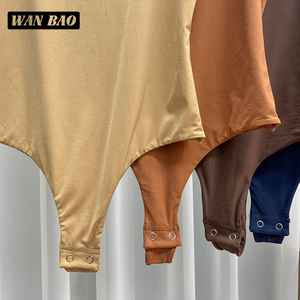 Body de Mujer para Primavera/Invierno, Moldeador de Cuerpo Completo, Sin Costuras, Cuello Redondo, Sin Mangas, Control de Abdomen, Impermeable, Casual - Product Image 4