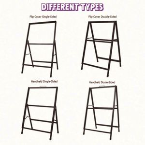 High Quality A-<b>Frame</b> Sign Board Easy Installation Pennant Style Display Rack - Product Image 2