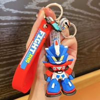 Transformers savaş robotu Optimus başbakan süper serin karikatür PVC anahtarlık yüksek kalite Pvc bebek anahtarlık hediye Boy için