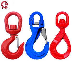 Gancio di Sicurezza Girevole HLM Grado 80 con Chiusura, 322/S-1326 Gancio Autobloccante Girevole in Acciaio Forgiato per Sollevamento e Attrezzature - Product Image 2