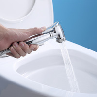 Ensemble de bidet mural en laiton chromé bidirectionnel de haute qualité Homedec avec pulvérisateur haute pression moderne et tuyau pour salle de bain