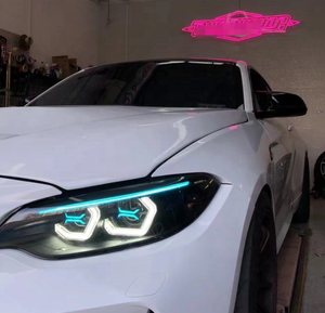 Personnalisation personnalisée de rénovation pour <span class=keywords><strong>BMW</strong></span> <span class=keywords><strong>Série</strong></span> <span class=keywords><strong>2</strong></span> F22 F87 225i <span class=keywords><strong>230i</strong></span> 235i 240i OSS phare Sensation granulaire avancée - Product Image 1