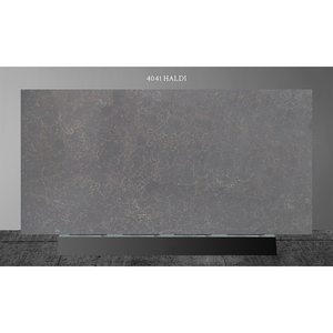 ODM OEM หินสังเคราะห์ 4041 Haldi คุณภาพสูง ขัดเงา แผ่นใหญ่ ดีไซน์ทันสมัย กันน้ำ สำหรับเคาน์เตอร์โรงแรม - Product Image 4