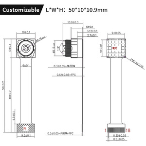 HD 1080P โมดูลกล้องขนาดเล็กสำหรับนาฬิกาสวมใส่อัจฉริยะ GC2093ภาพและวิดีโอ - Product Image 4