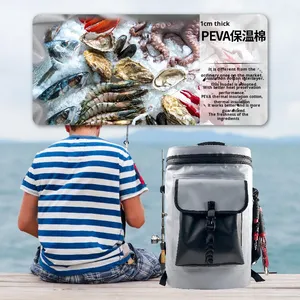 Borsa Impermeabile per Canna da Pesca 30L Grande Capacità per Pesci Vivi Pesca in <span class=keywords><strong>Mare</strong></span> Doppia Tracolla Chiusura Isolata con Cerniera - Product Image 3