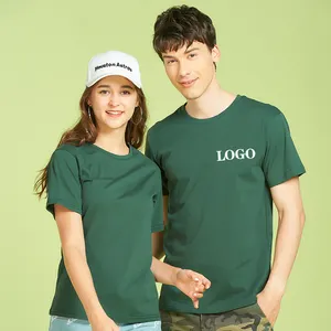 Camiseta Unisex de algodón 100%, camisa en blanco con logotipo personalizado impreso, 210Gsm, venta al por mayor