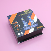 Boîte d'emballage en carton de luxe avec logo personnalisé, boîte d'emballage pour phare de voiture, boîte d'emballage pour ampoule LED avec insert en mousse