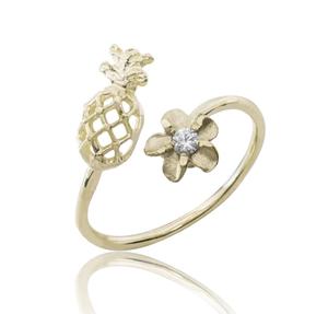 Anello di punta personalizzato placcato in <span class=keywords><strong>oro</strong></span> <span class=keywords><strong>rosa</strong></span> placcato in <span class=keywords><strong>oro</strong></span> <span class=keywords><strong>rosa</strong></span> con gioielli in <span class=keywords><strong>oro</strong></span> massiccio hawaiano - Product Image 5
