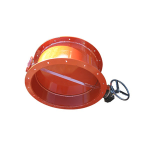 Válvula de mariposa manual de ventilación Ninefold Insight DN300 DN500 para ajuste de volumen de aire en conductos de gases de combustión - Product Image 2