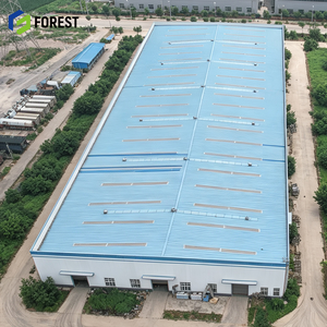 Bâtiment d'entrepôt industriel modulaire durable en acier galvanisé à grande portée pour terminal de matériaux en vrac et dépôt - Product Image 1