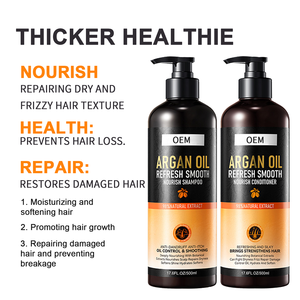 Set de Cuidado Capilar de 500 ml de la <span class=keywords><strong>Mejor</strong></span> Calidad, Champú Antiencrespamiento con Aceite de Argán <span class=keywords><strong>y</strong></span> Coco Natural, Tratamiento Capilar Orgánico Nutritivo e Hidratante - Product Image 3