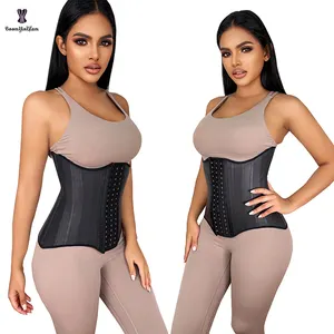 Plus Size Mulheres Altura 29.5 CM/11.61 Polegadas Longo Tronco Cintura Trainer Body Shaper Fajas Colombianas Cinto Com 25 Robs