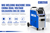 Máquina de Soldadura MIG de 300 Amperios, Fabricada en China, con Doble Voltaje MIG 300 de 220v y 380v para Mantenimiento, Equipo de Soldadura MIG 300