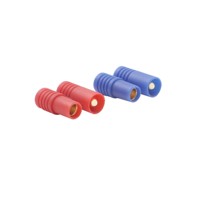 Adaptateur de câble banane mâle/femelle 4 mm/3,5 mm |   Plaqué or, indice de protection IP67, 500V 50A |   Certifié CE pour les tests de puissance et l'utilisation de batteries
