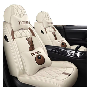 Fundas de Asiento de Coche, Juego Completo, Impermeables, de Cuero, para Honda Civic, Nissan Versa, Altima, <span class=keywords><strong>Toyota</strong></span> RAV4, Camry, Highlander, Accent, Elantra - Product Image 1