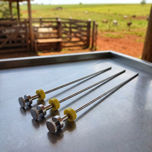 Pistola de Inseminación Artificial Manual de Acero Inoxidable, Resistente, para Ganado, Búfalos, Cabras, Ovejas, Dispositivo Veterinario para Cría de Animales - Product Image 6