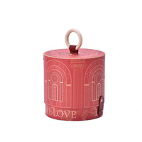 Nouvelle conception Boîte cadeau cylindrique « Ville Éternelle » avec finition bronzée pour mariage, Saint-Valentin, anniversaire - En stock