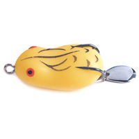 Vente en gros 25mm mini leurre souple de pêche grenouille nouveau design appât artificiel d'insecte en PVC Topwater 2.9g pour la pêche en rivière lac ruisseau