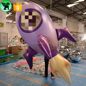 10ft 퍼레이드 플로팅 풍선 로켓 복제 휴일 퍼레이드 장식을 위해 맞춤형 3m 거대한 헬륨 풍선 A10917 - Product Image 4