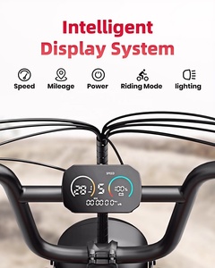 Bicicleta Eléctrica para Adultos de 750W, Negra y Marrón, con Batería Extraíble de 15ah, Neumáticos Anchos, Carga de 150kg, Motor G60 de 750W - Product Image 1