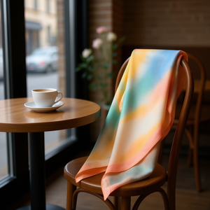 Foulard Quadrato Piccolo Tie-Dye 70x70cm Accessorio Moda Donna - Product Image 3